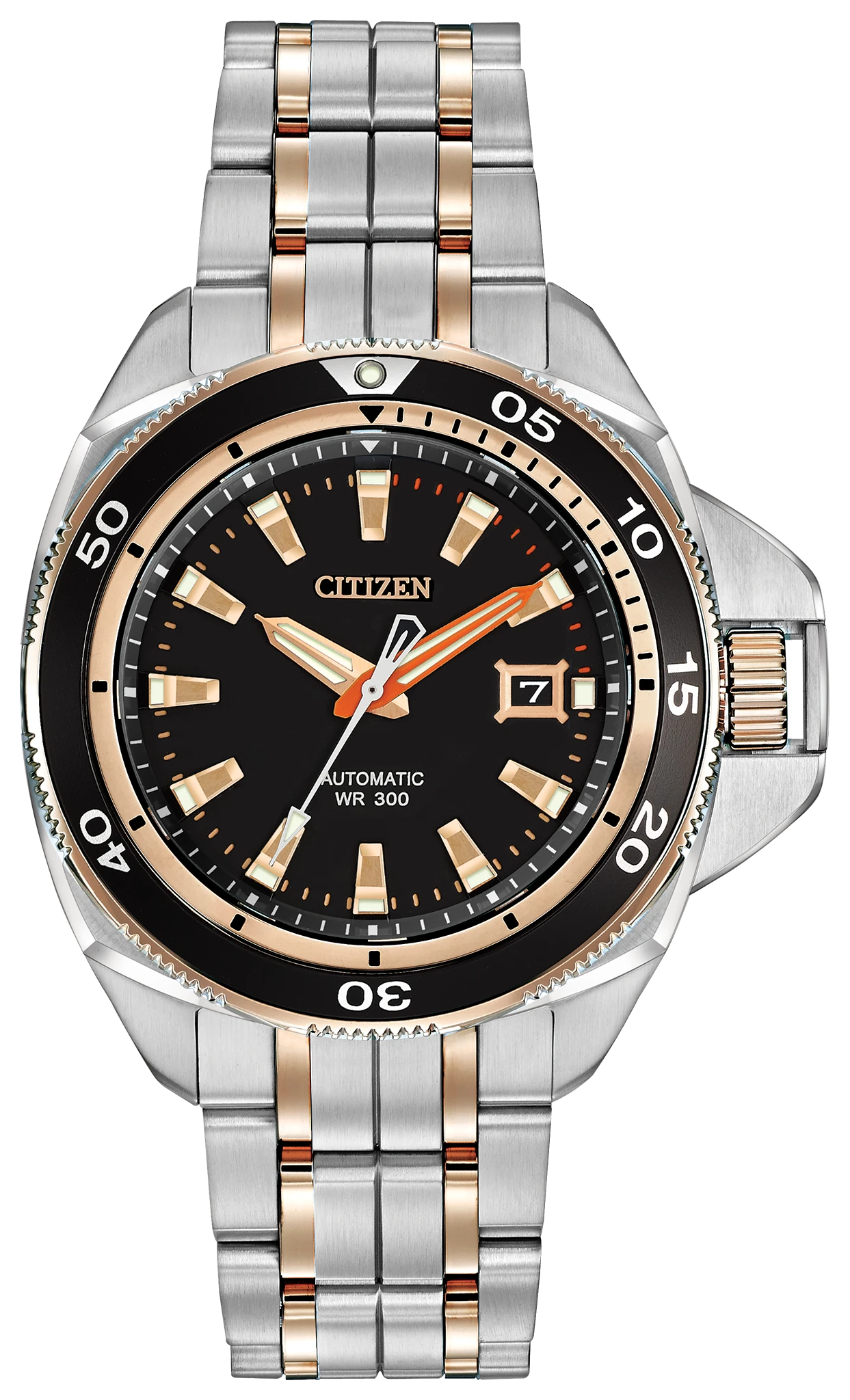 Grand Touring Black Dial Stainless Steel Bracelet NB1036-50E | CITIZEN
